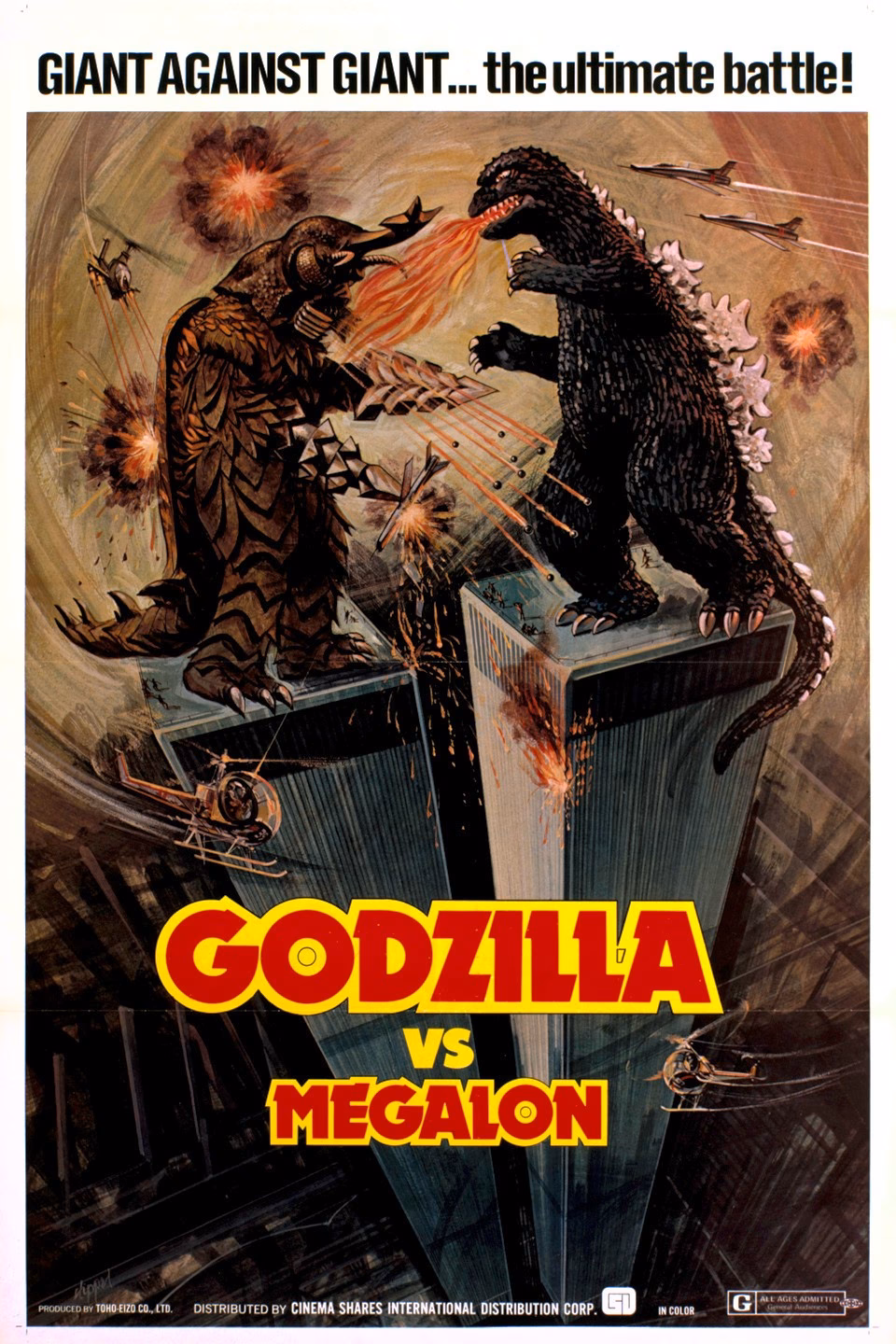 How did Megalon beat Jet Jaguar in Godzilla vs Megalon?