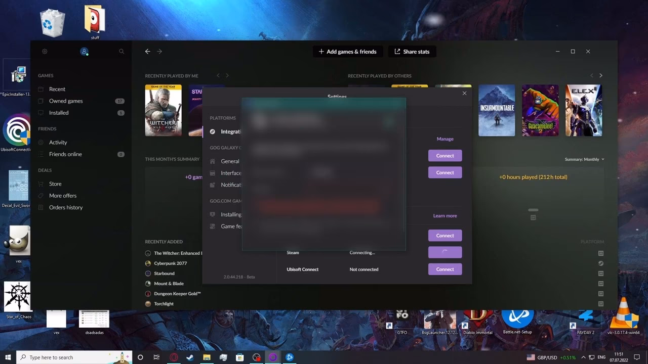 ¿Cómo vincular Gog a Steam?