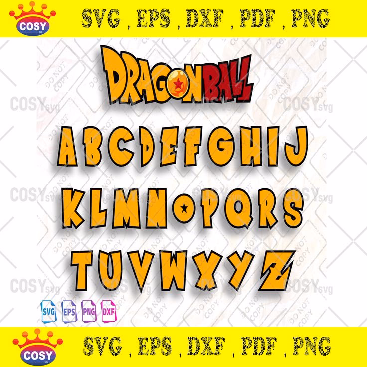 How do I create text graphics with Dragon Ball Z font?