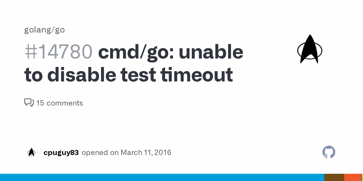 Should I add a timeout to a Golang test?