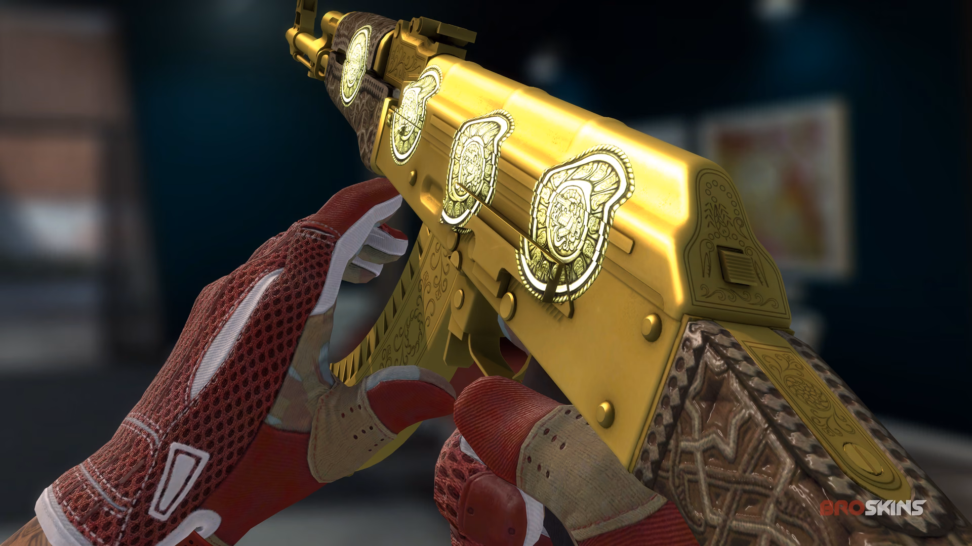 Is the AK-47 gold arabesque rare?