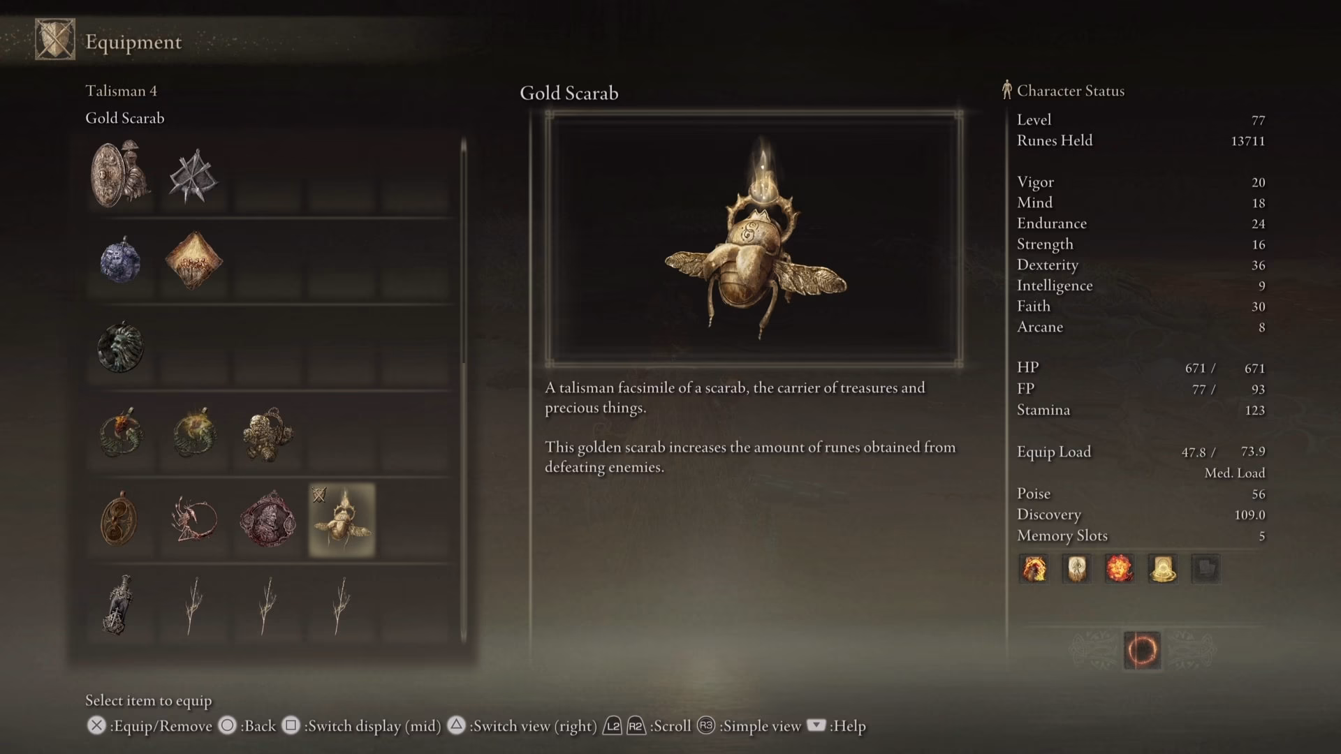 What is a gold scarab in Elden Ring?