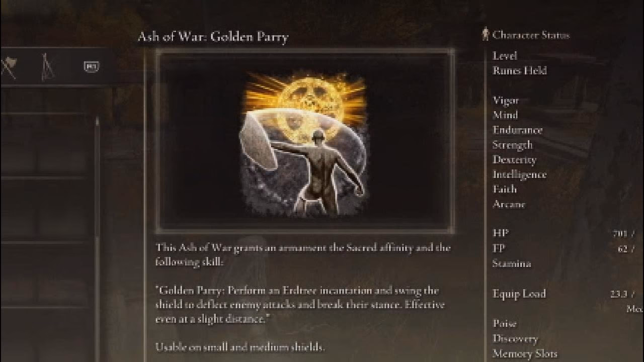 What is golden Parry in Elden Ring?