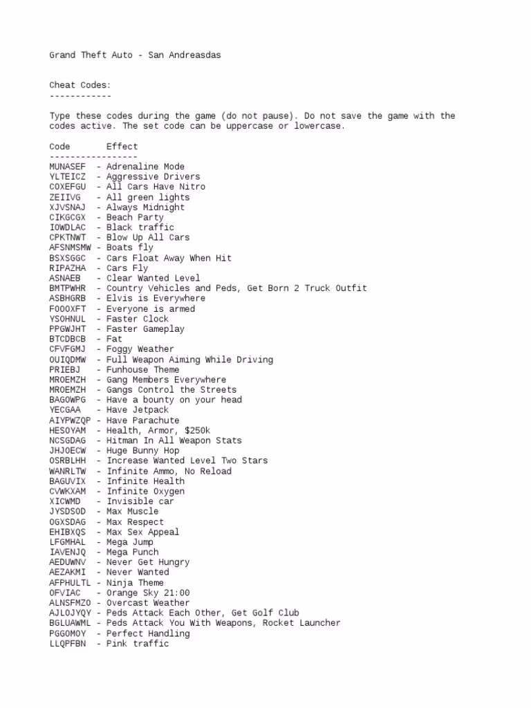 How many cheat codes are there in GTA 5?