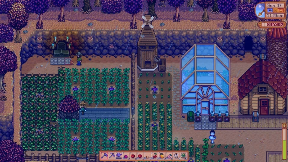 Where is Grandpa's shrine in Stardew Valley?