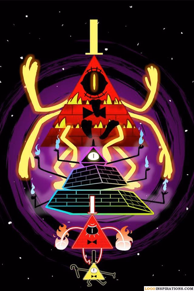What symbols are used by Bill Cipher in Gravity Falls?