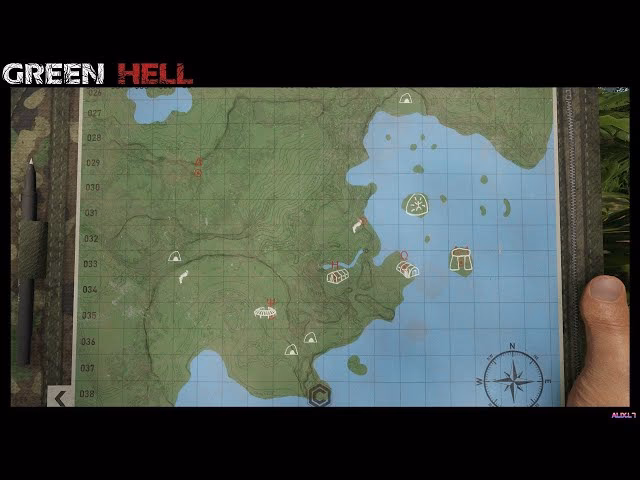 Where can I find a map of Green Hell?