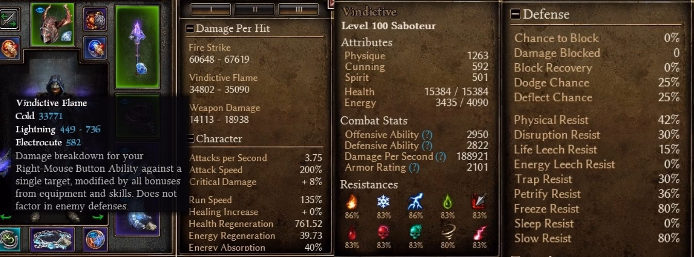 Is vindictive flame a must have skill?