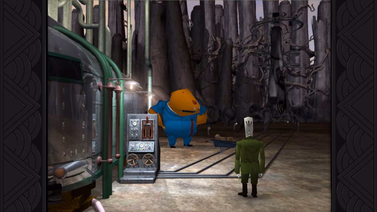 Where is the inventory in Grim Fandango?