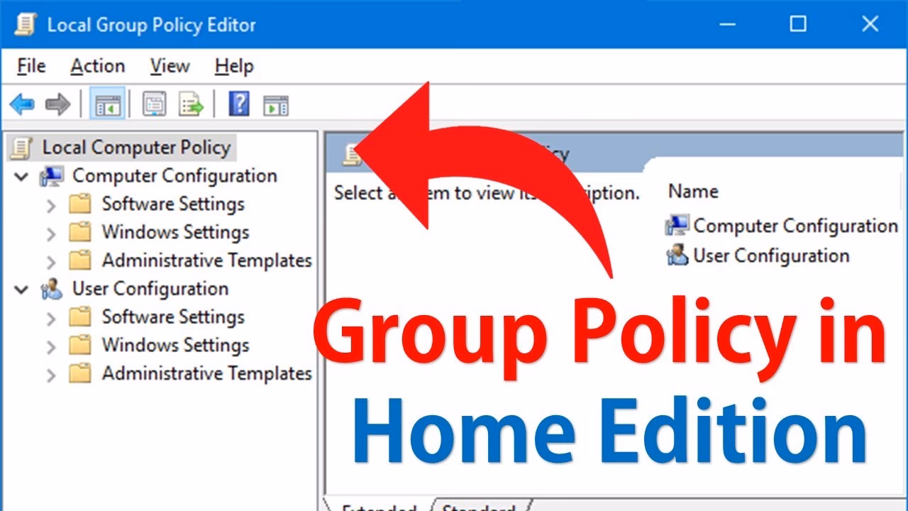 How do I open the Local Group Policy Editor on Windows?