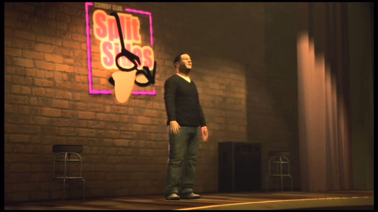 Where is the split side Comedy Club in GTA 4?