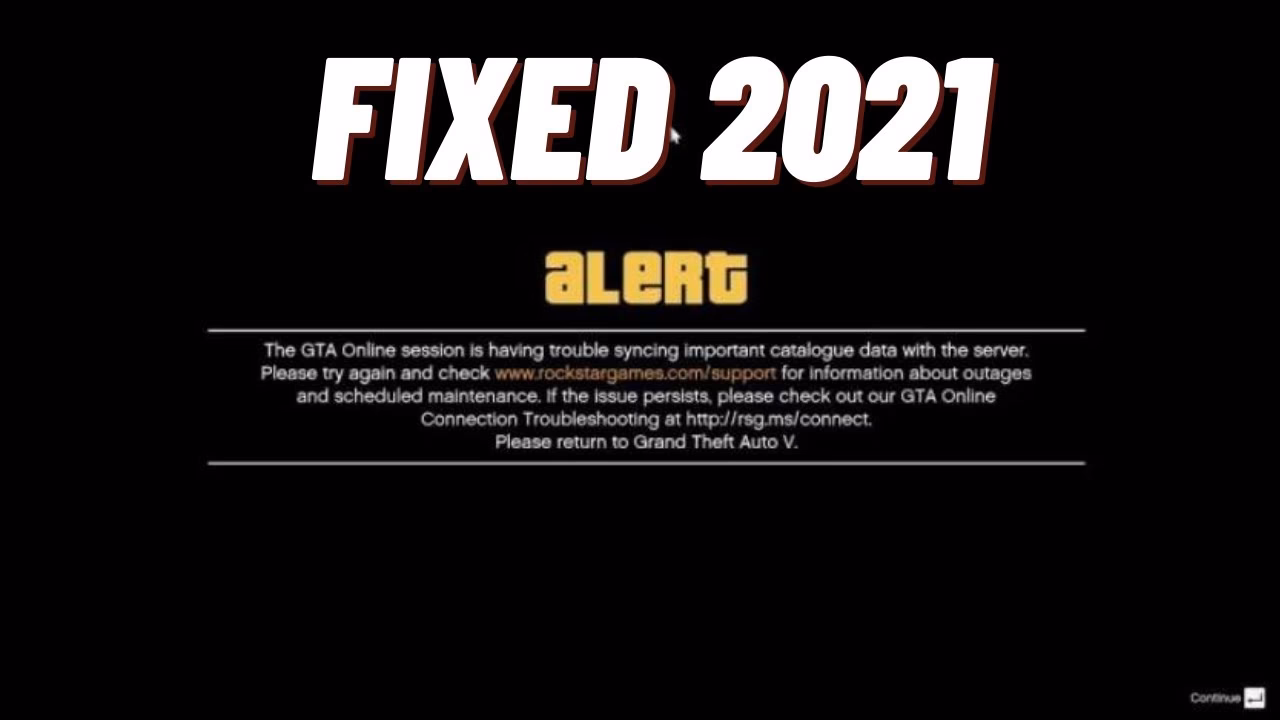 What does GTA 5 syncing error mean?