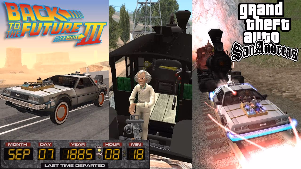 How do you travel back to the future in GTA San Andreas?