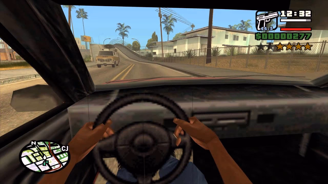 How to enable first person view in GTA San Andreas?