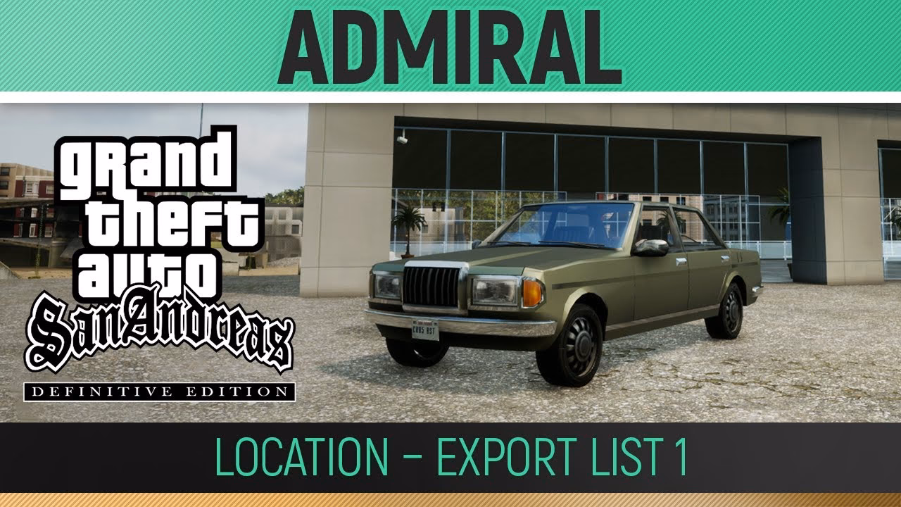 Where can I find an admiral in Grand Theft Auto San Andreas?