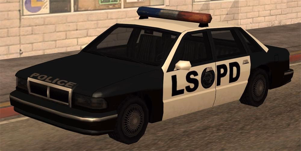 How fast is a police car in GTA San Andreas?