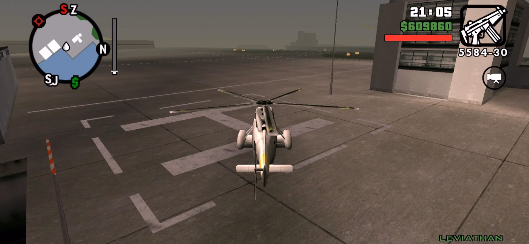 How fast is the Leviathan in GTA San Andreas?
