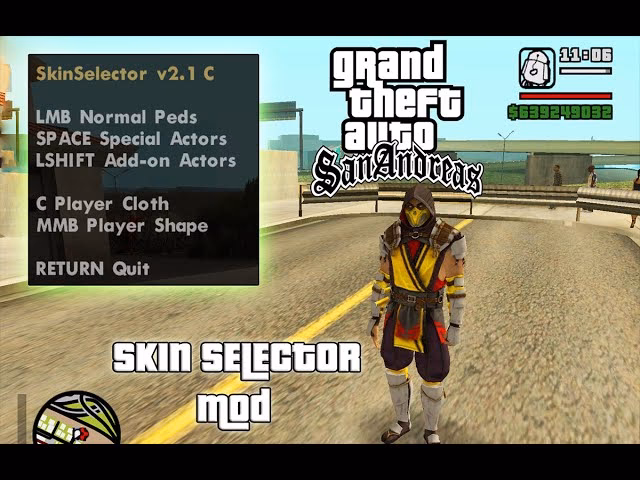 ¿Cómo descargar el Skin selector de GTA San Andreas?