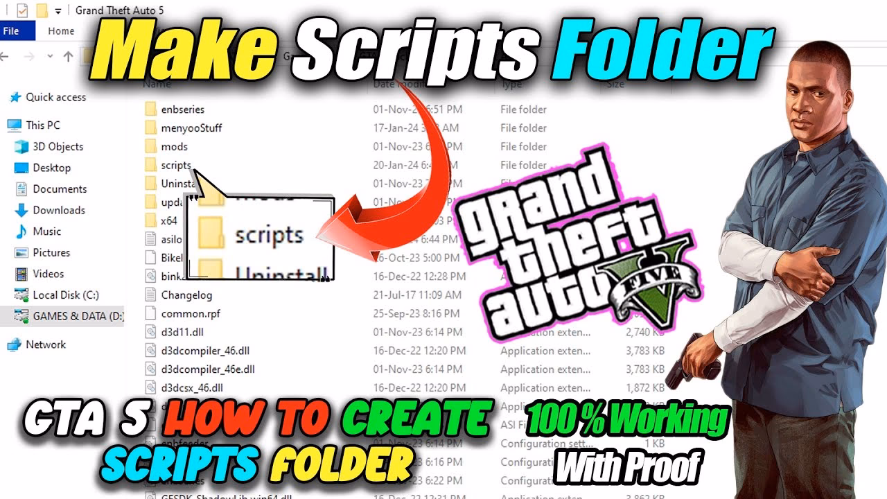 In which folder should I place scripts in GTA V?