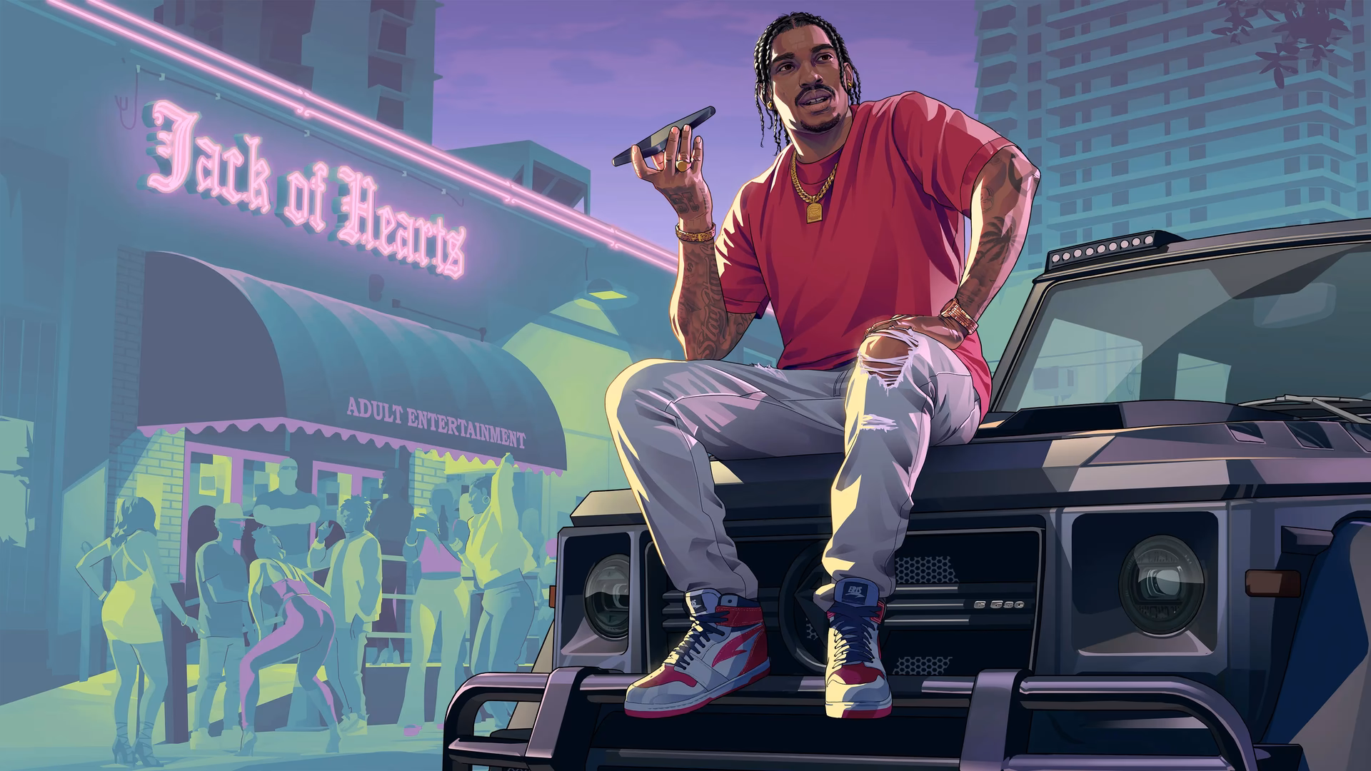 Which Grand Theft Auto games have high resolution wallpapers?