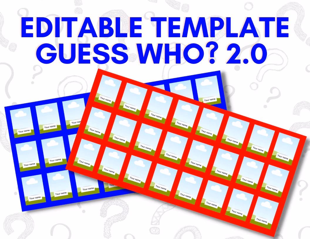 How do you make a guess who printable?