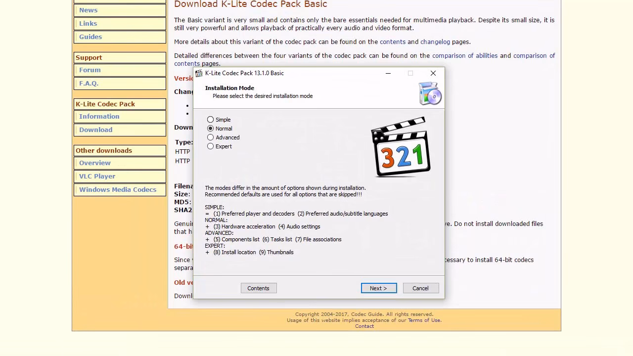 ¿Cómo instalar los codecs?