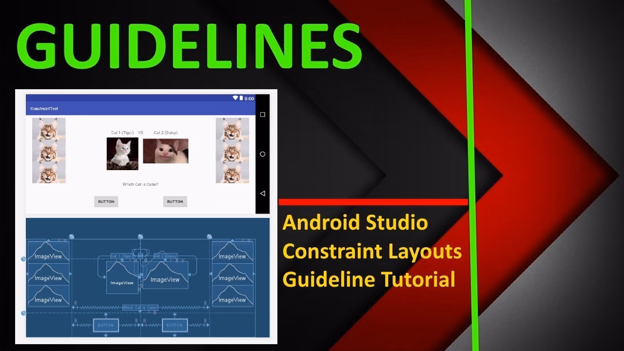 How do I create a vertical guideline in Android Studio?