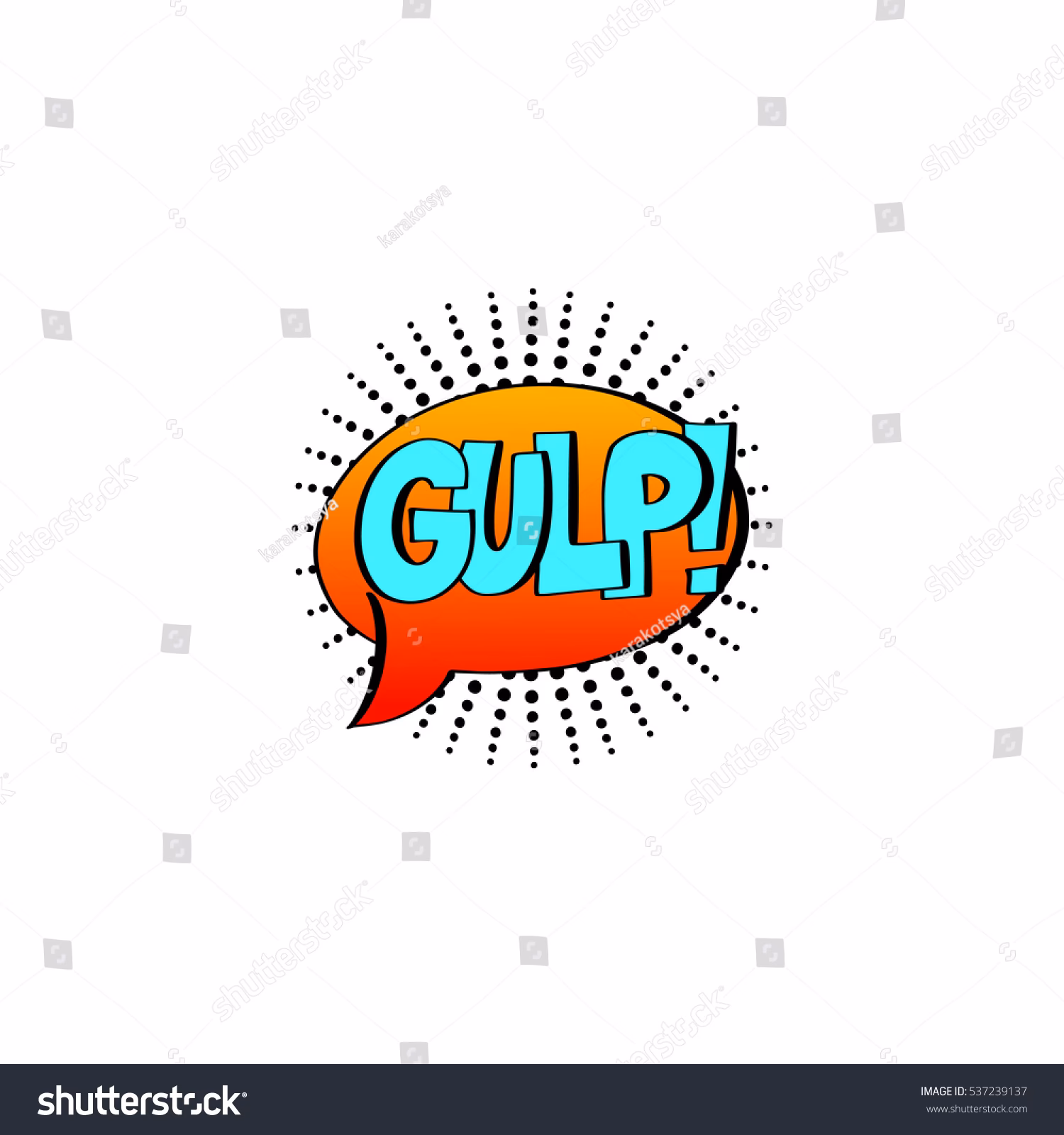 Is Gulp an onomatopoeia?