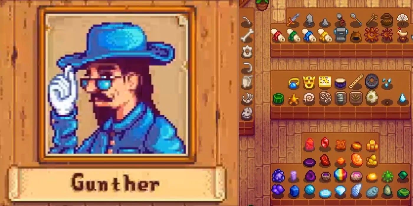 Can you give Gunther a gift In Stardew Valley?