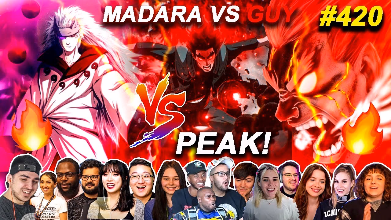 How does Guy fight Madara?