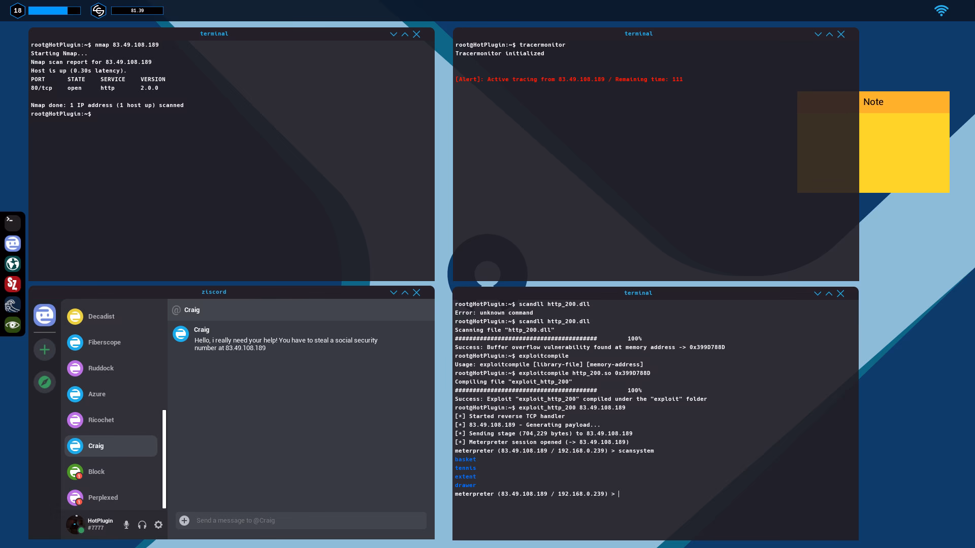 What is the best online hacker simulator?