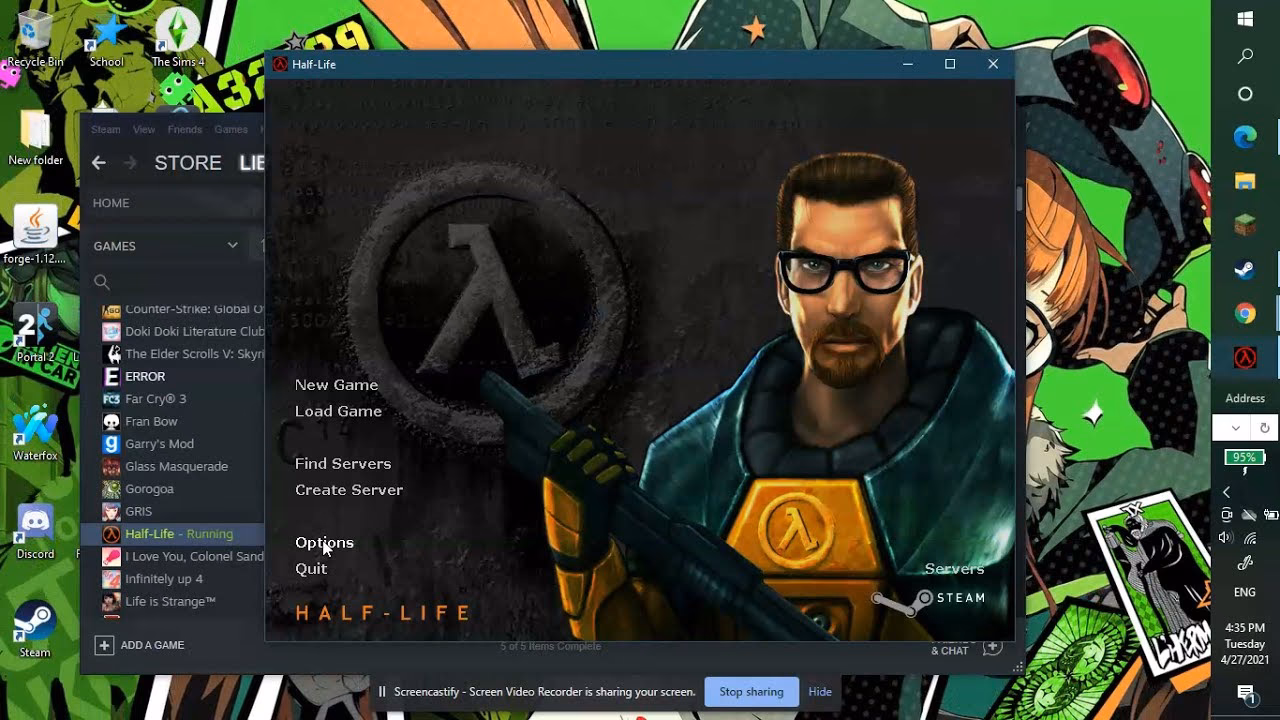 What is a screenshot in Half-Life 2?