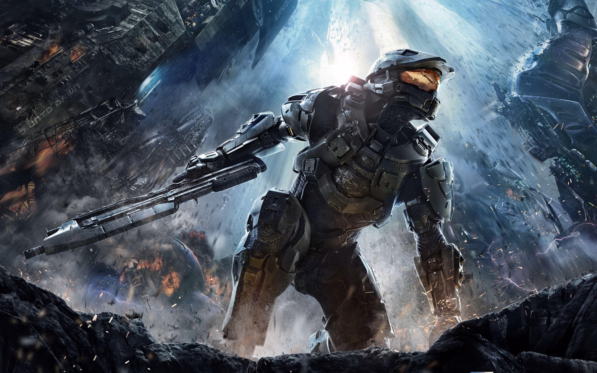 How many wallpaper images are there on Halo desktop?