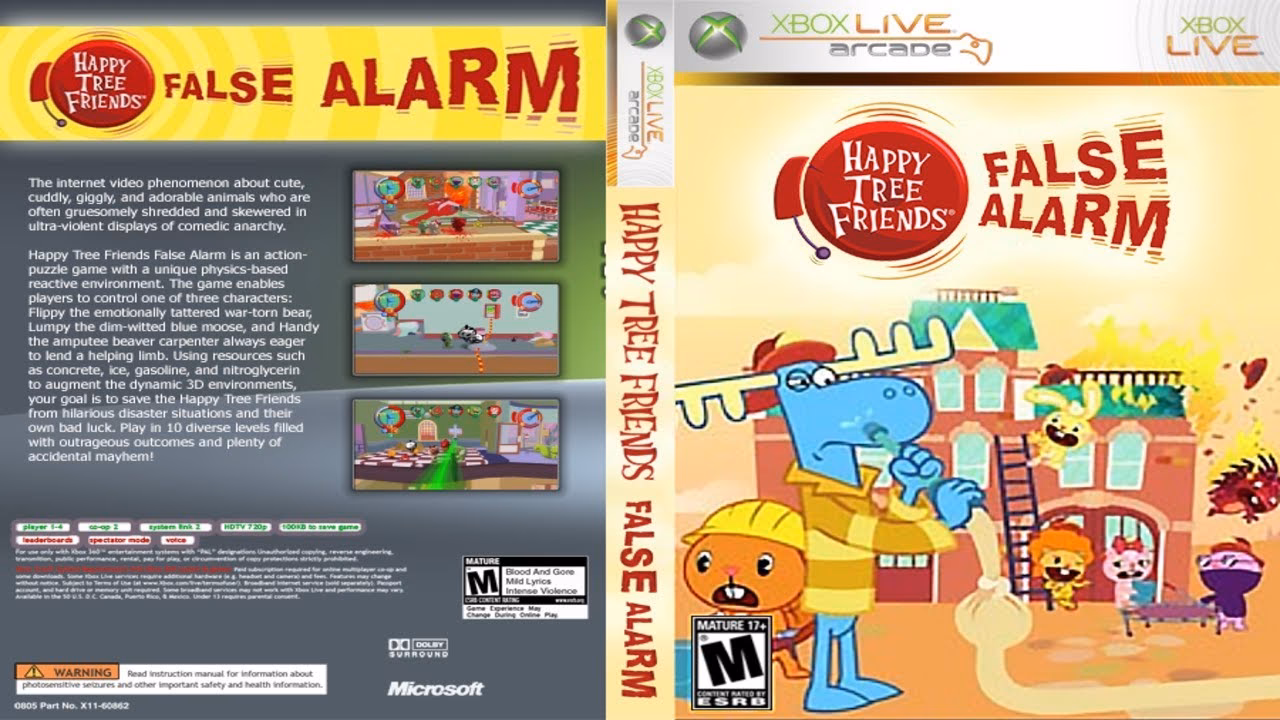 What happens when you hit play Happy Tree Friends?
