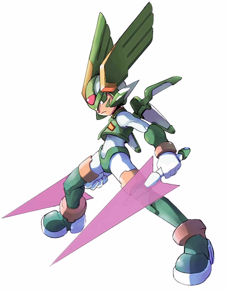 Why does Harpuia say'stop' in Mega Man 7?