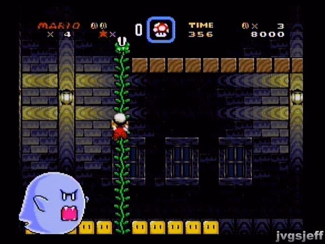 Which Super Mario games have a haunted area?
