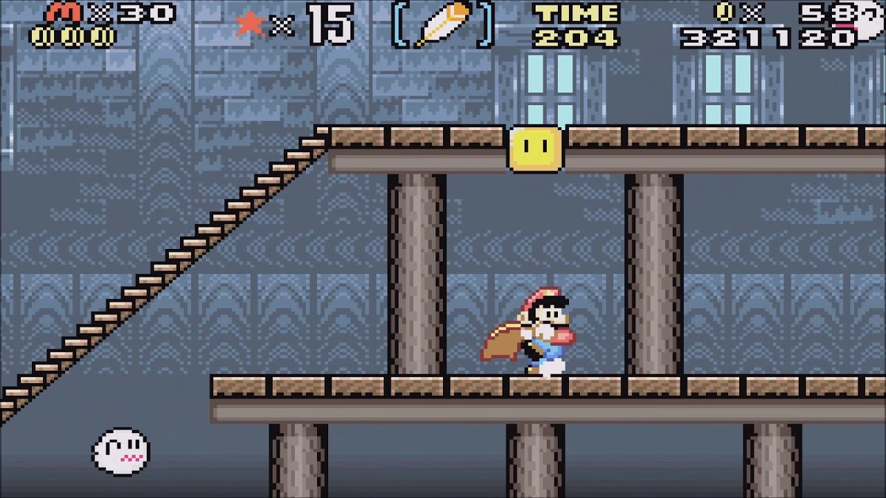 Does Super Mario World have a ghost house on the organ?