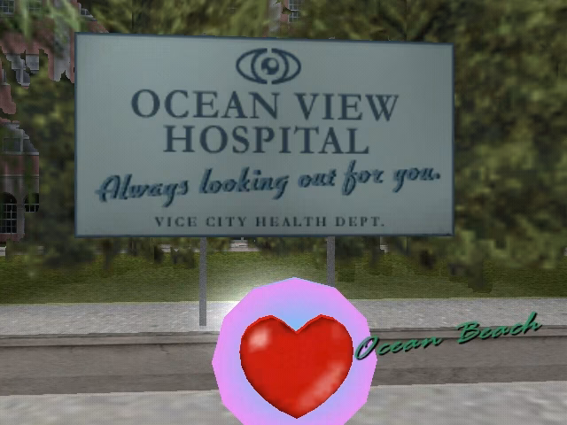 How much health does a prostitute replenish in GTA Vice City?
