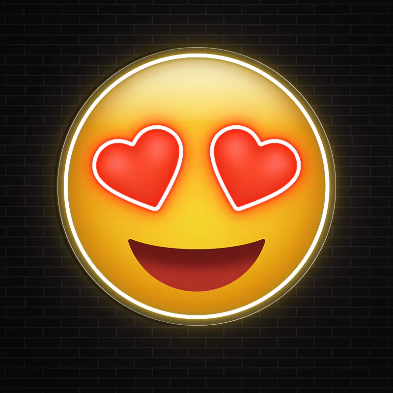 How to respond with a heart eye emoji?