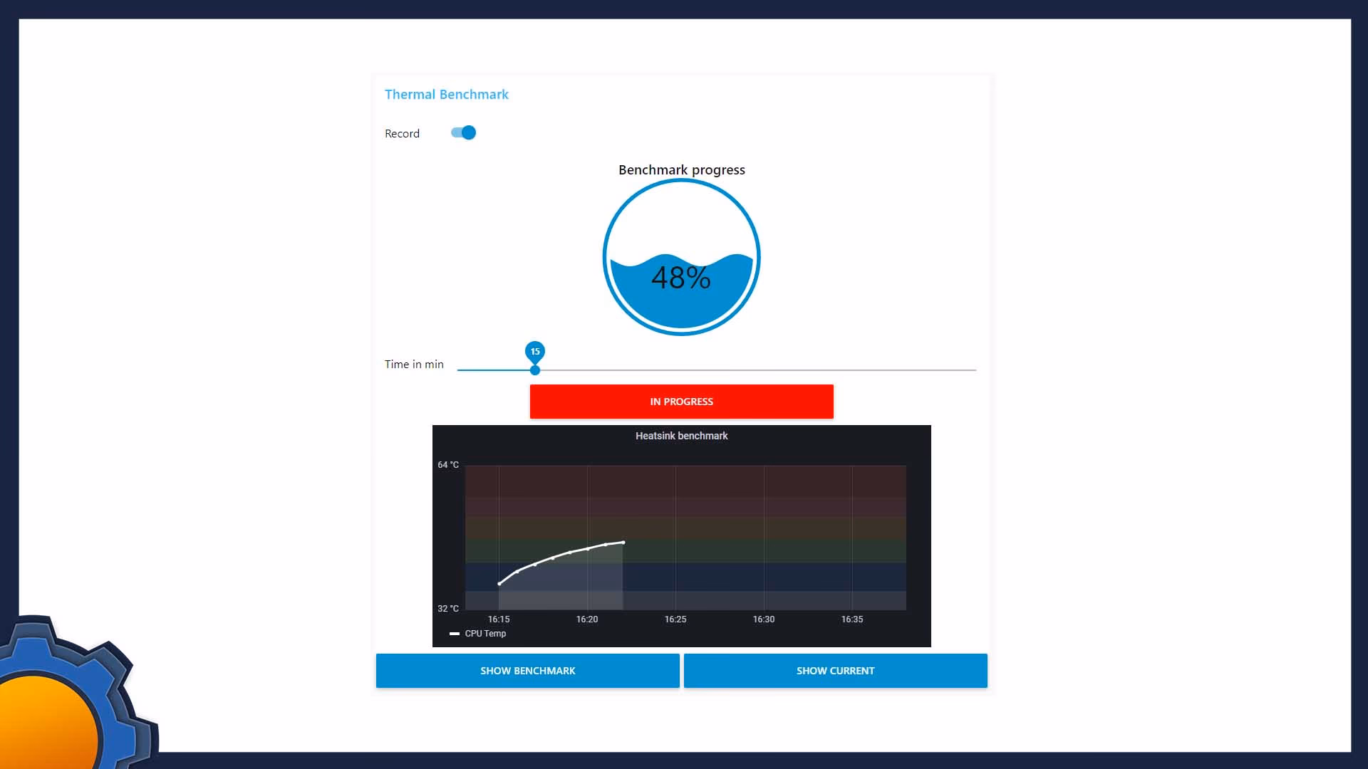 What benchmark options are available?