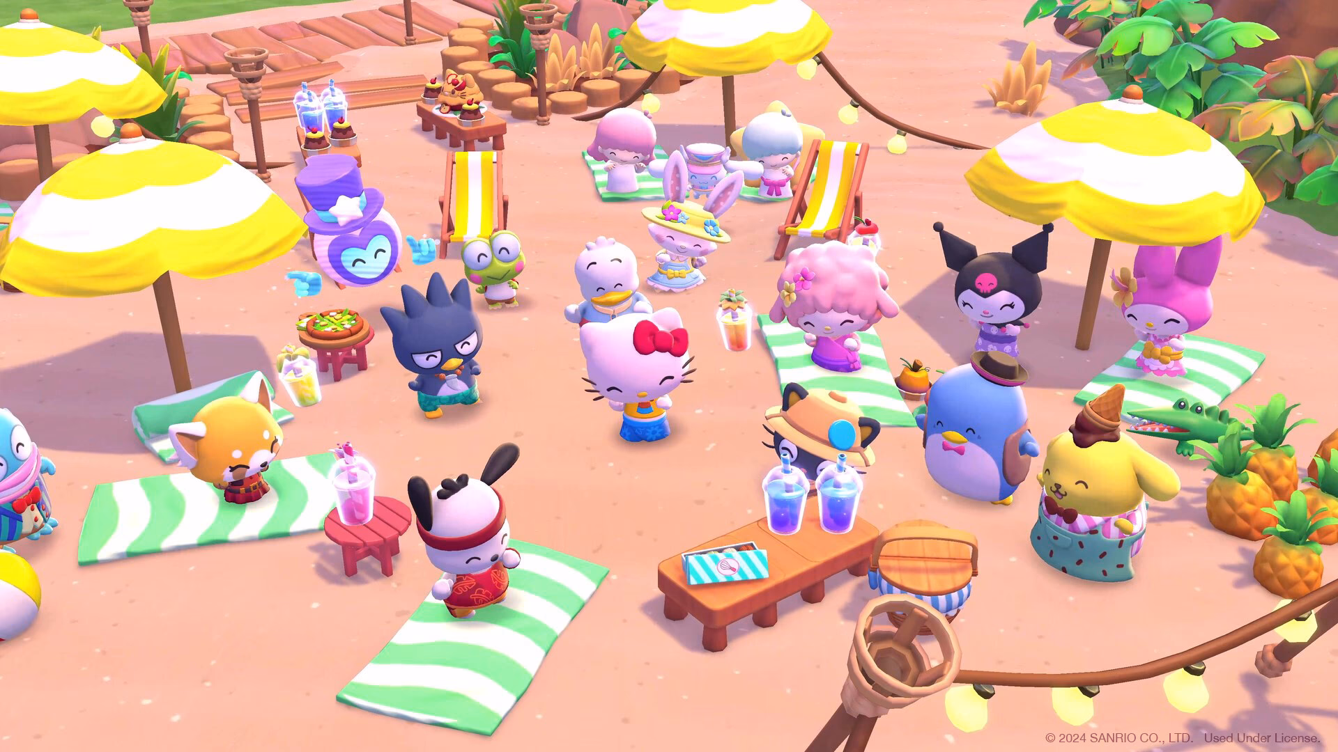 What can you do in the Hello Kitty adventure game?