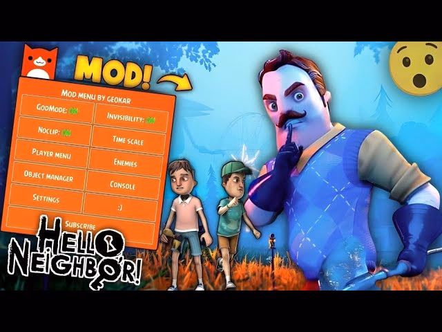 What is the Hello Neighbor mod menu?