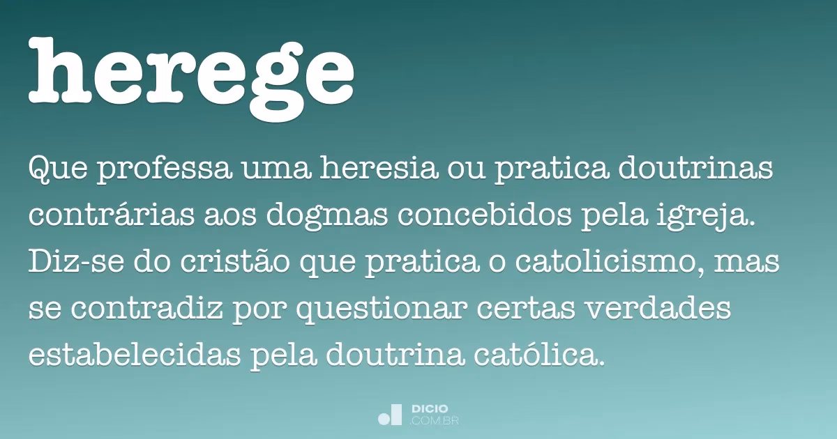 ¿Qué es una herejía?