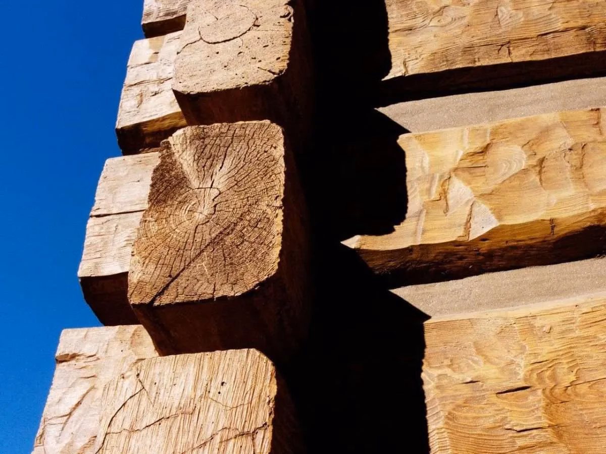 What is hewn log siding?