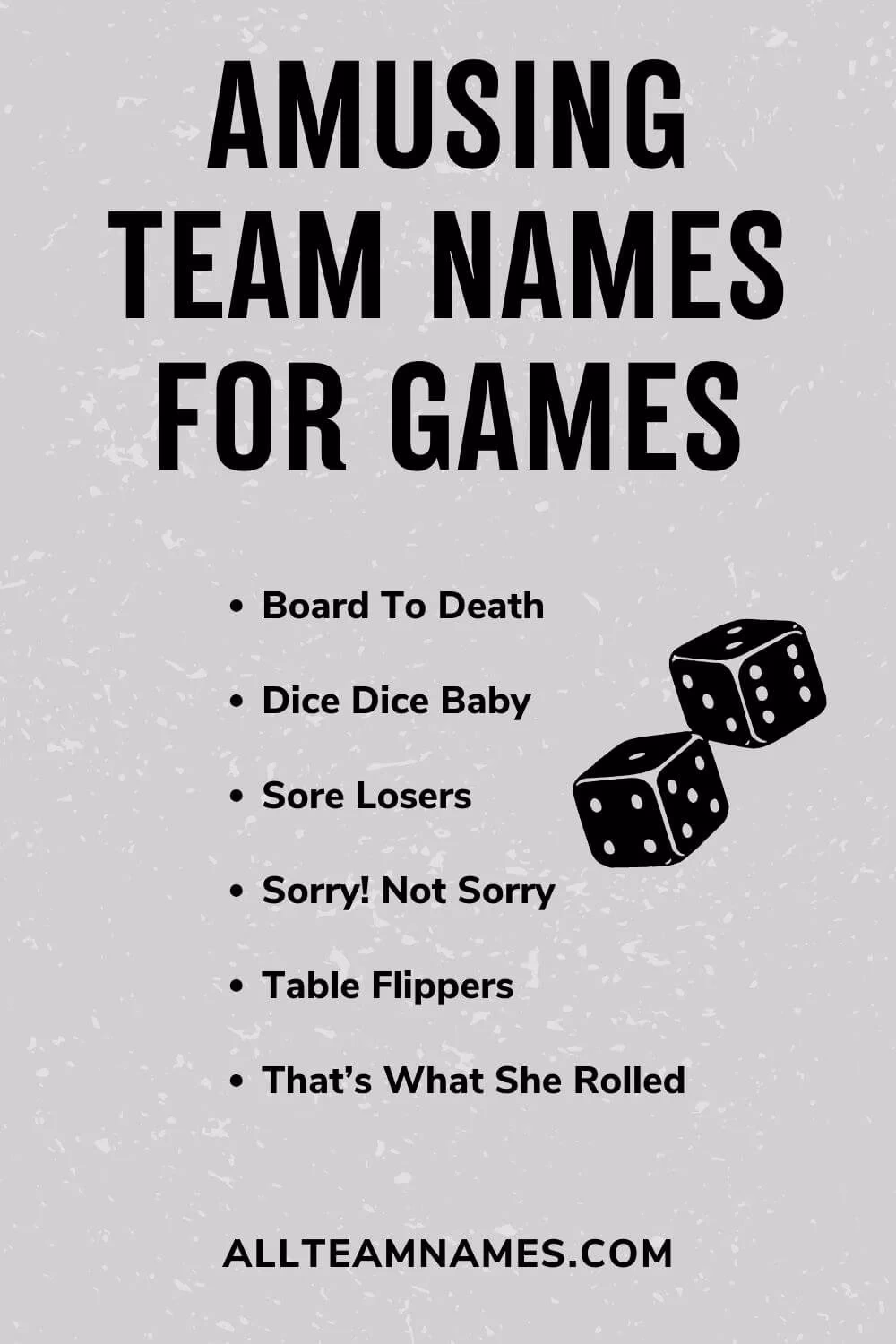 How many funny team names are there?