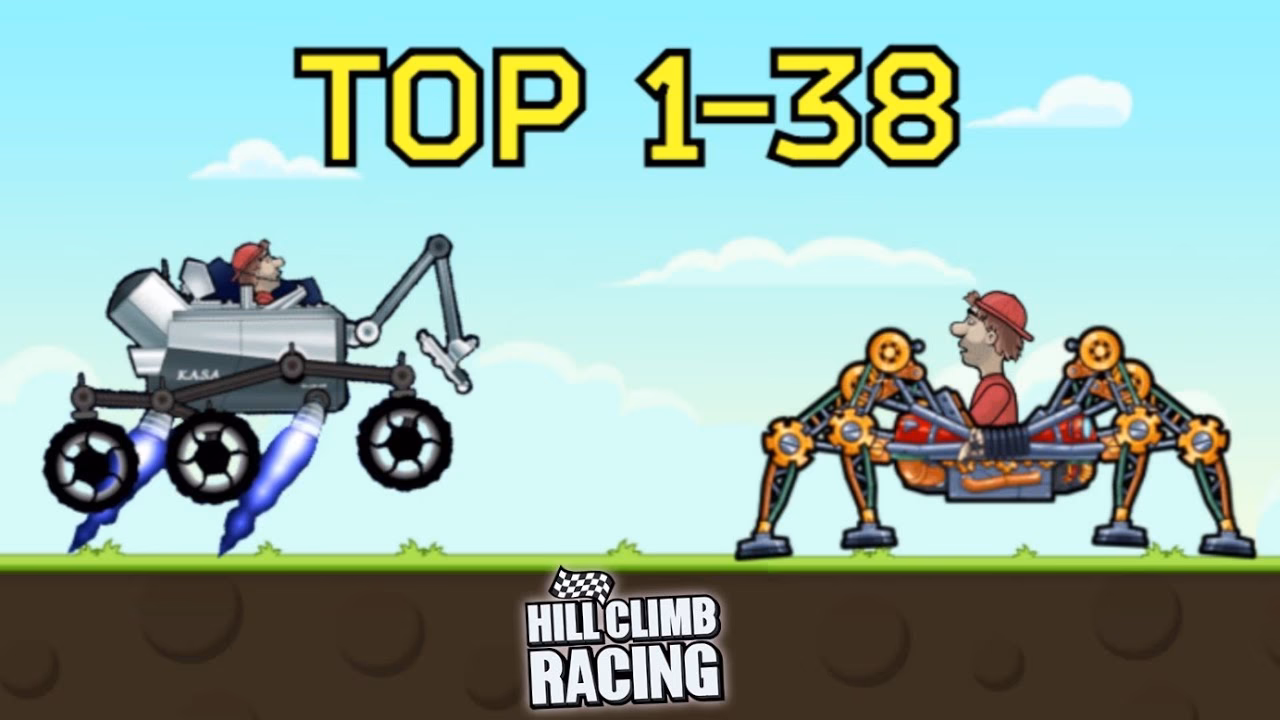 What types of vehicles does Hill Climb Racing offer?