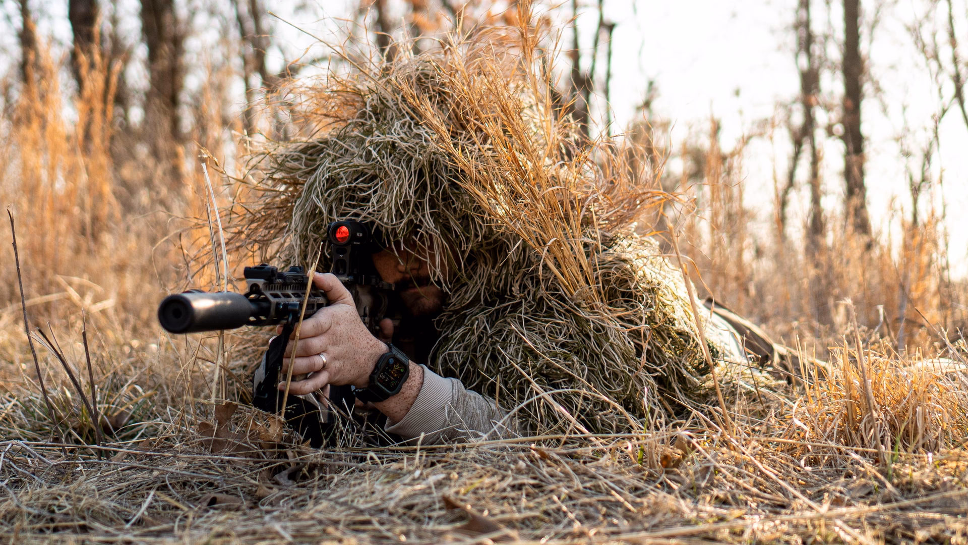How long does it take to make a ghillie suit?