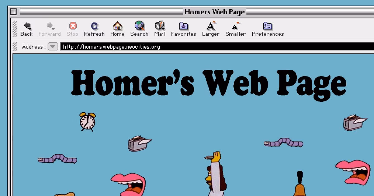 What is Homer's web page?