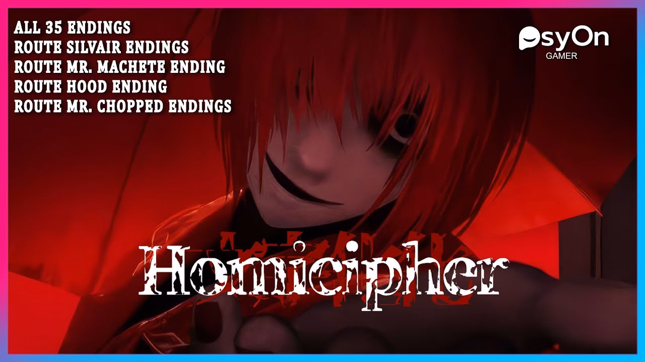 How do I unlock all endings in homicipher?