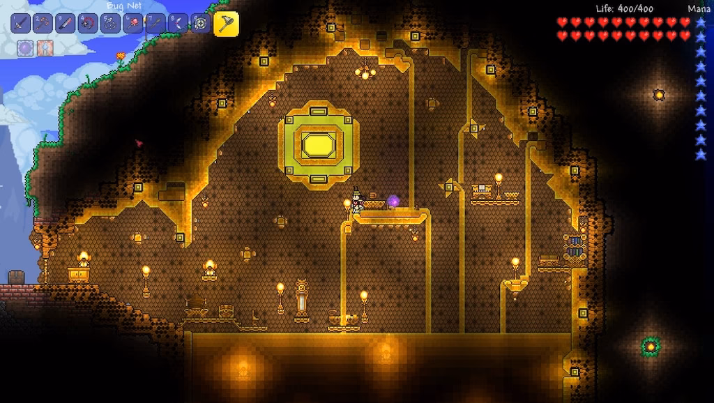 How to catch a honeyfin in honey Terraria?